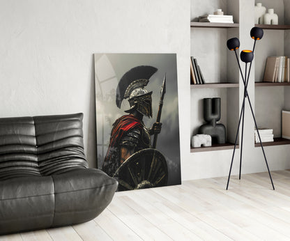 Roman Gladiator Glass Wall Art