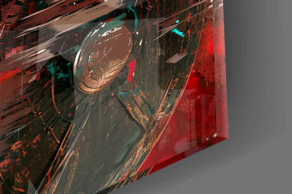 Grunge Gladiator Glass Wall Art