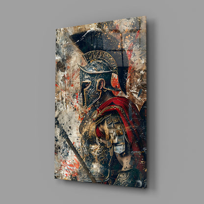 Roman Gladiator Glass Wall Art