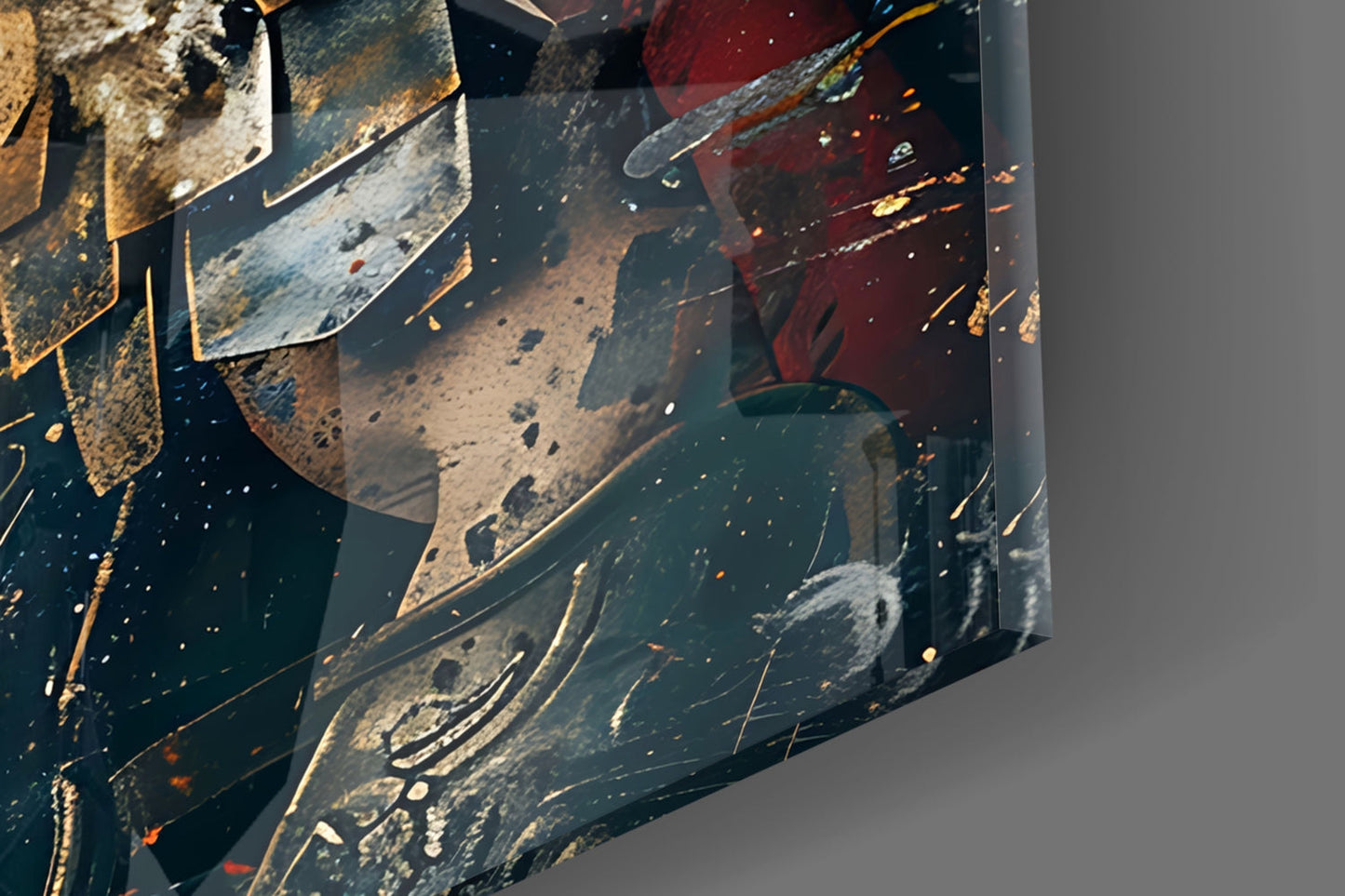 Roman Gladiator Glass Wall Art