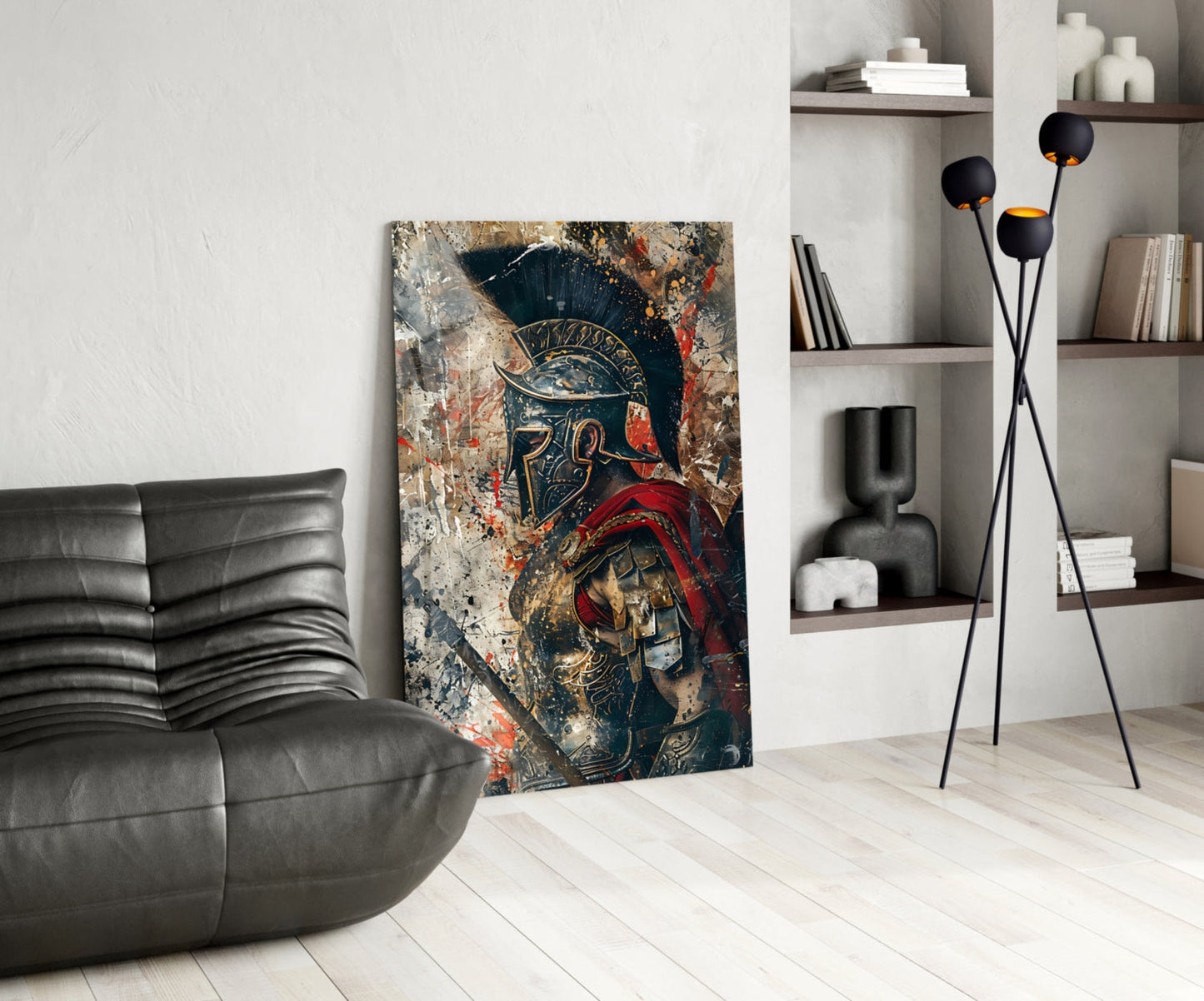Roman Gladiator Glass Wall Art