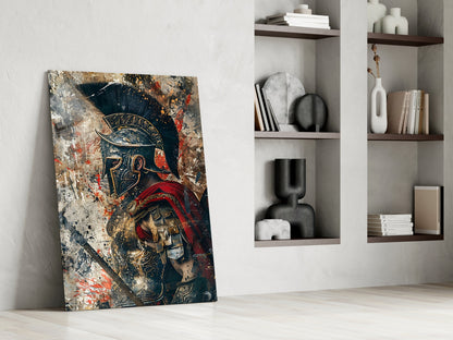 Roman Gladiator Glass Wall Art