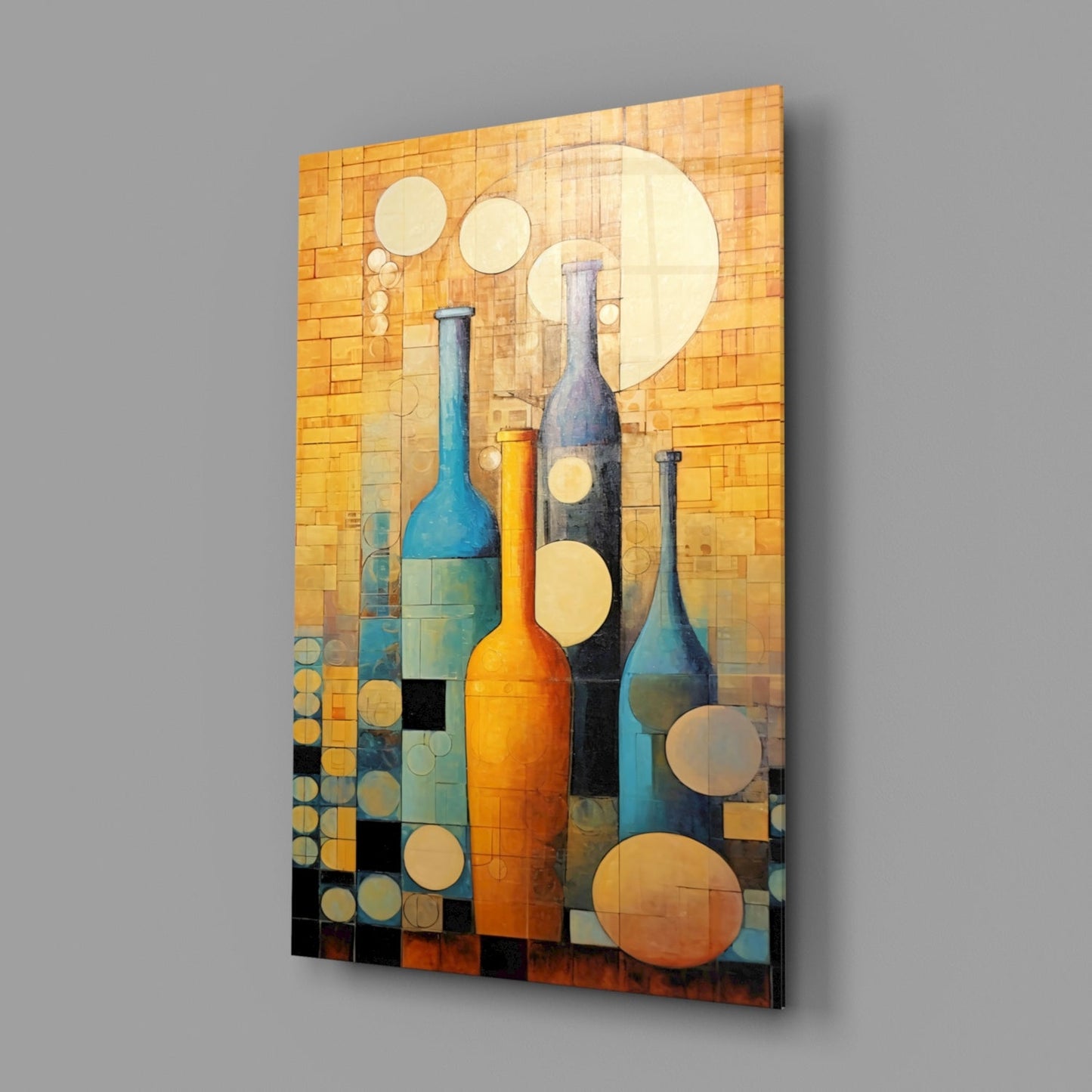 Bottles Glass Wall Art