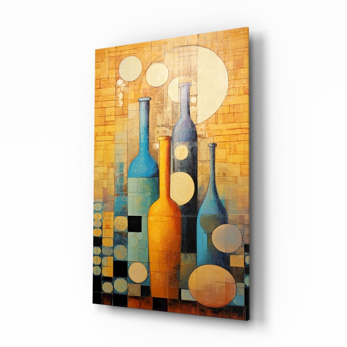 Bottles Glass Wall Art