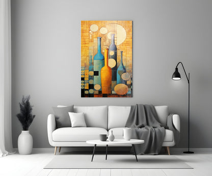 Bottles Glass Wall Art