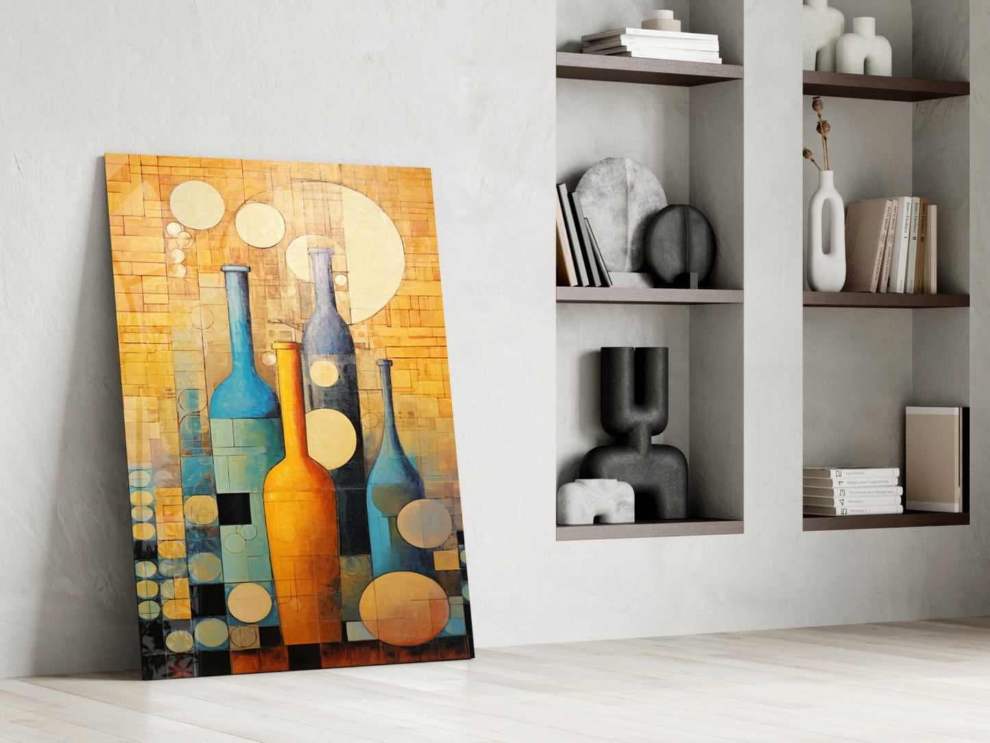 Bottles Glass Wall Art