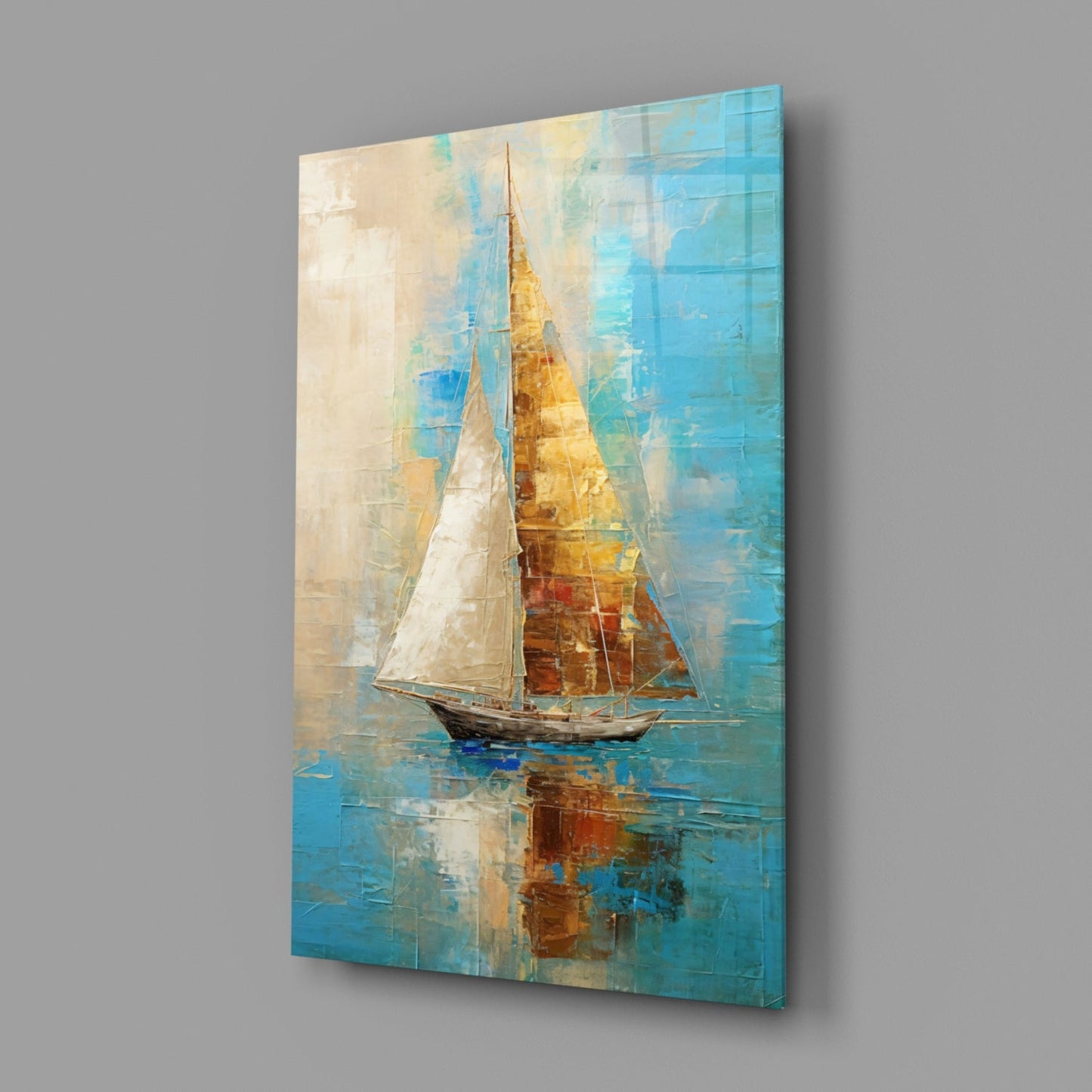 Sailing Glass Wall Art