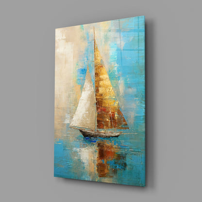 Sailing Glass Wall Art