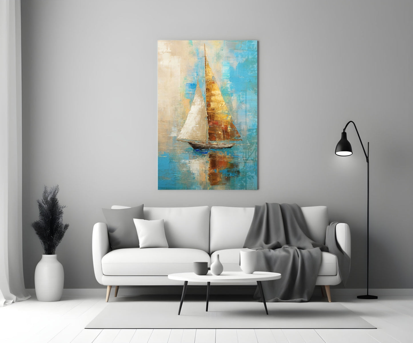 Sailing Glass Wall Art