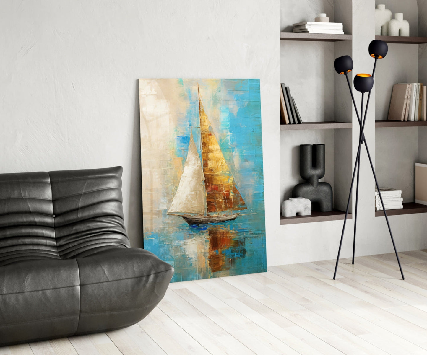 Sailing Glass Wall Art