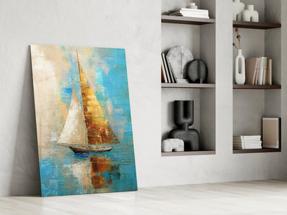 Sailing Glass Wall Art