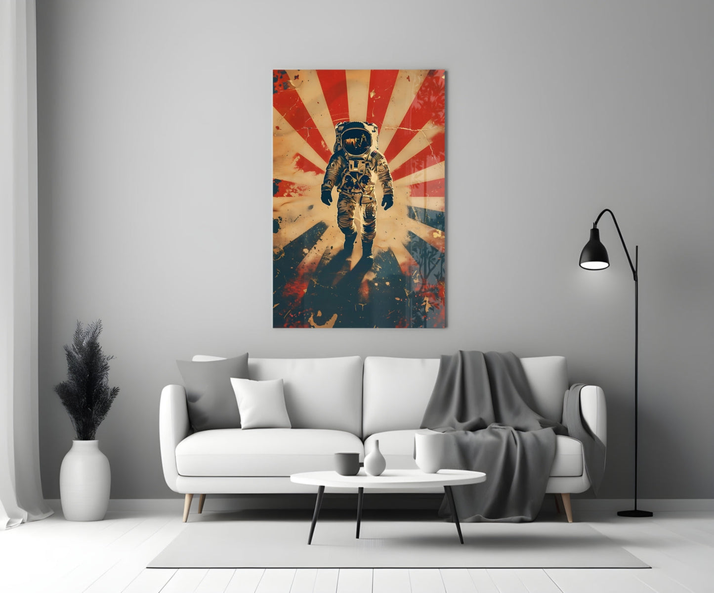 Astronaut Glass Wall Art
