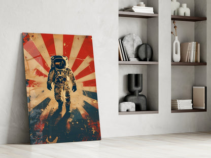 Astronaut Glass Wall Art