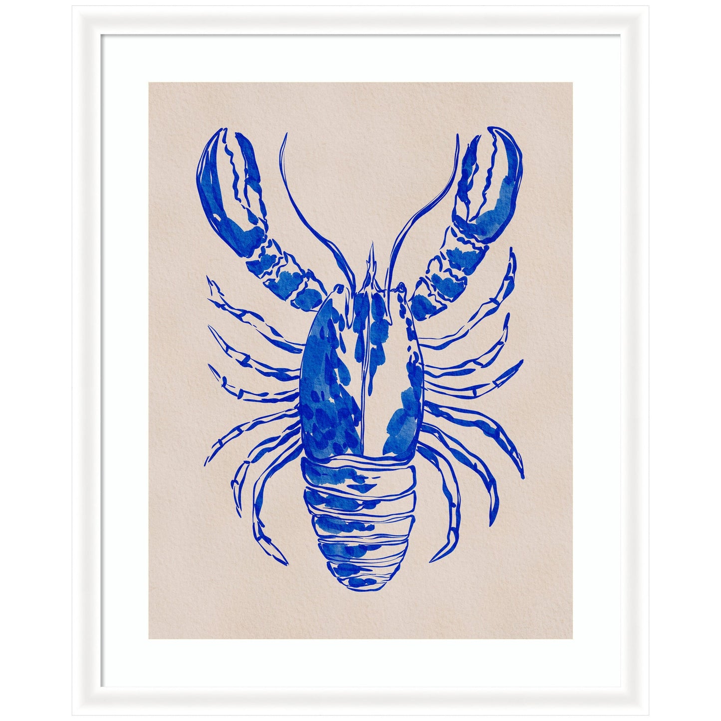 Framed Art Lobster by Nikita Jariwala