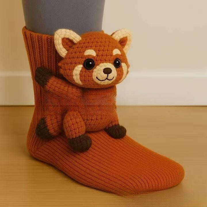 Cute Animal Socks: 3D Plush Friends for Your Feet