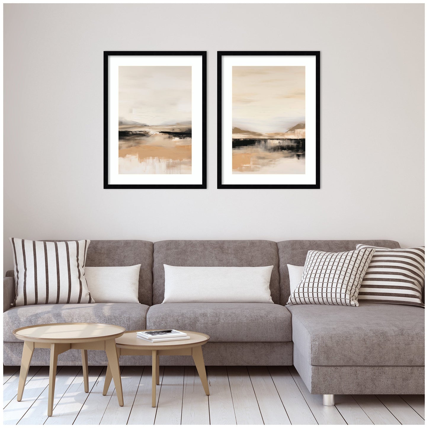 Peaceful Landscape Wall Art Set of 2 Prints