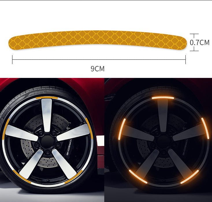 NightGuard Reflective Wheel Decals: Safety in Every Turn