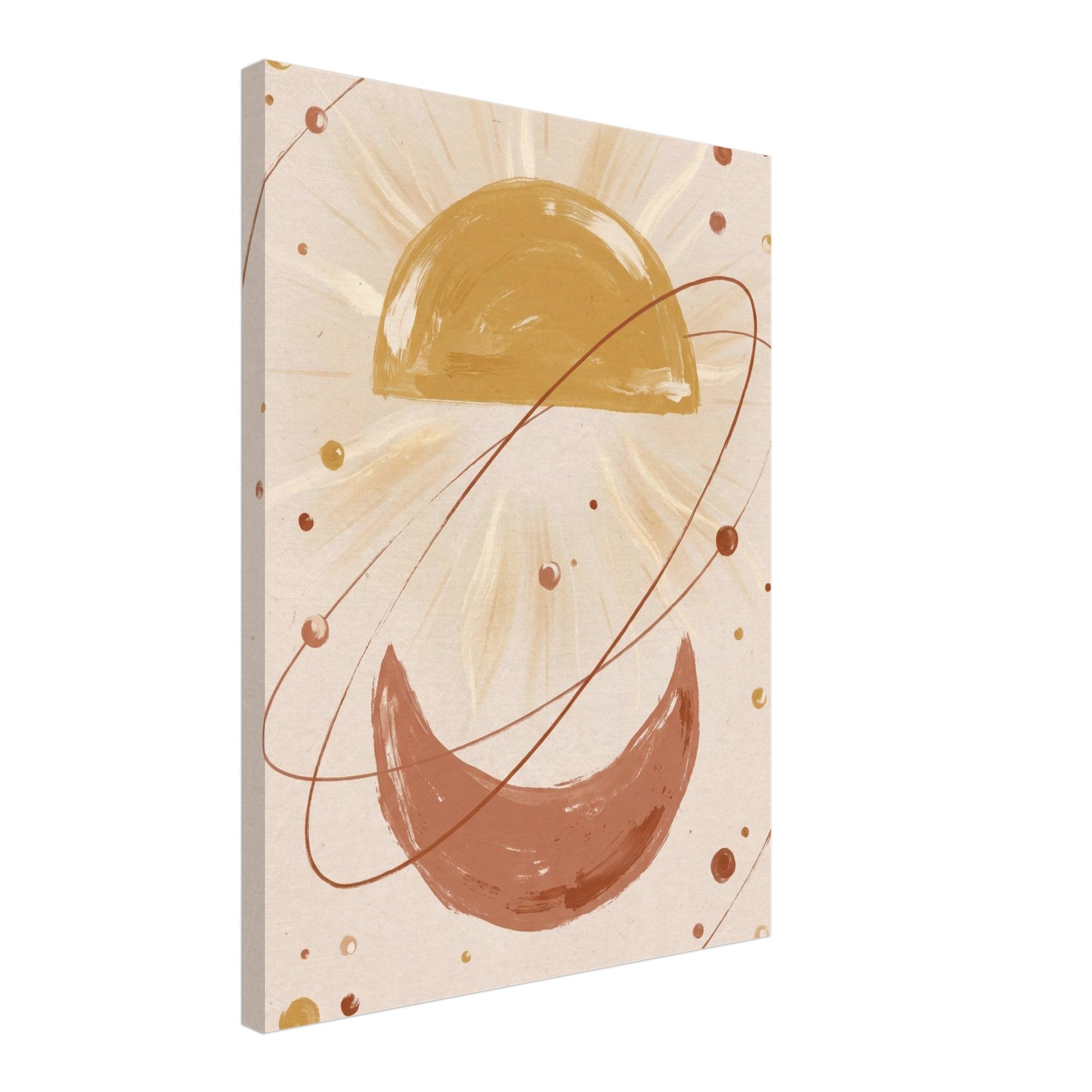 Golden Arc Celestial Boho Wall Art - 45x60 cm / 18x24″ / Canvas - Sparkycare