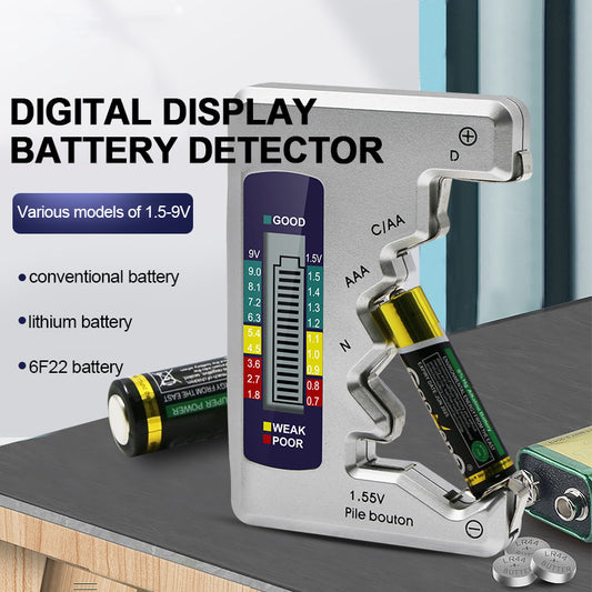 Universal Digital Battery Tester – Never Waste a Battery Again