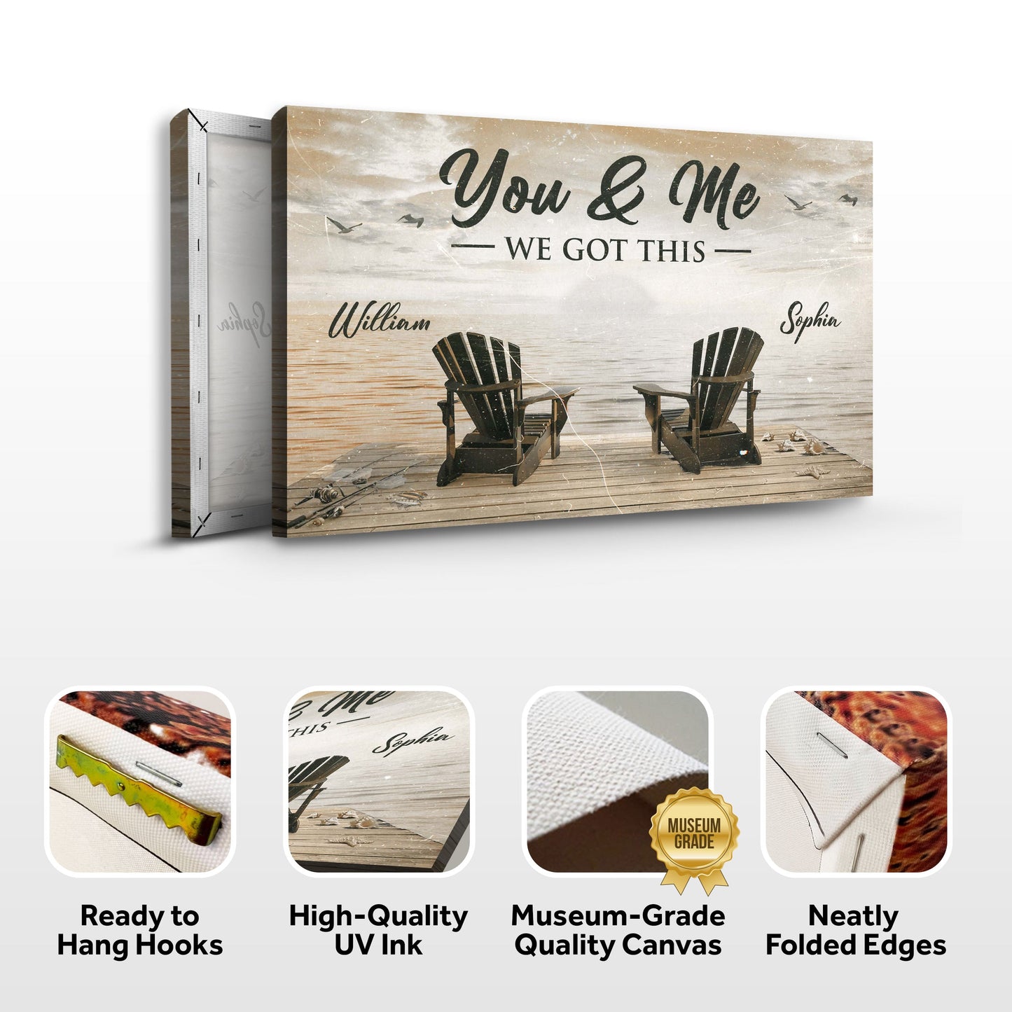 Fishing Themed We Got This Couple Canvas Wall Art