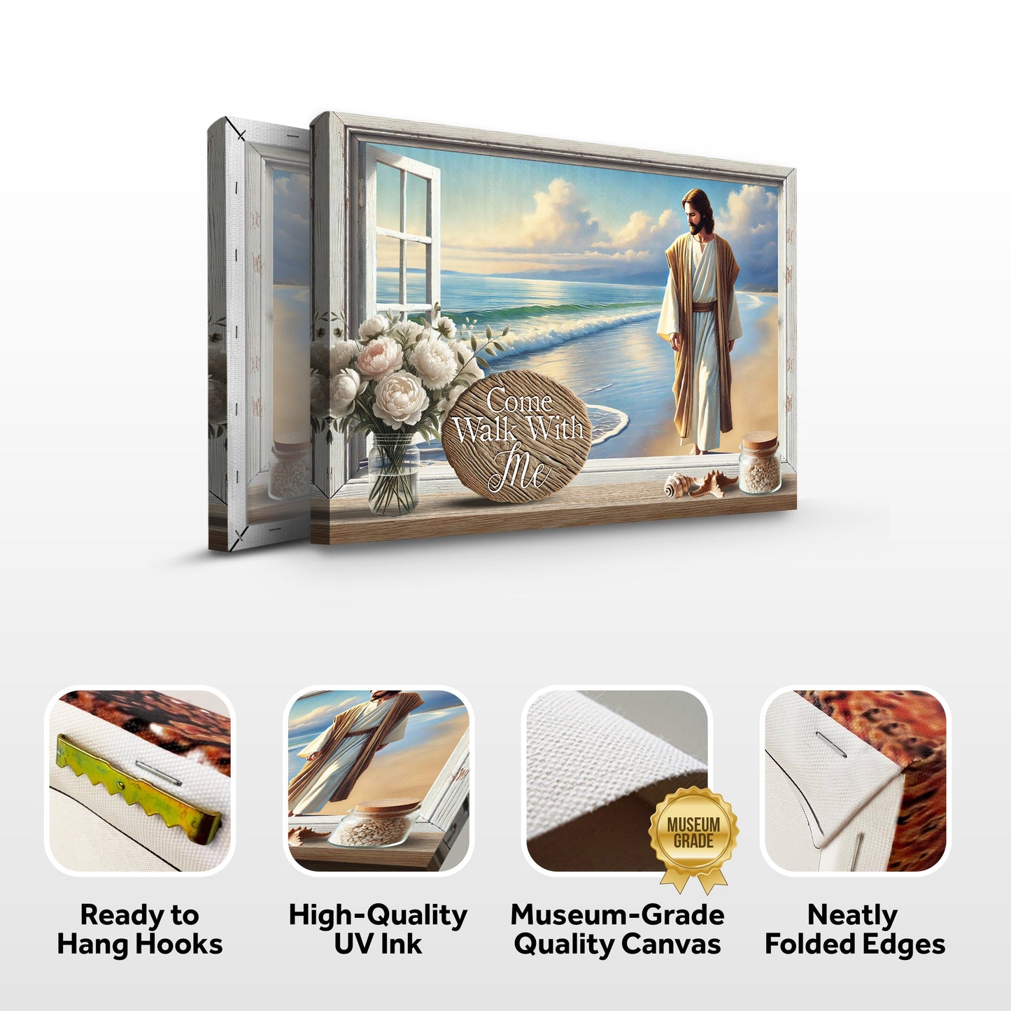 Come Walk With Me Faith Canvas Wall Art