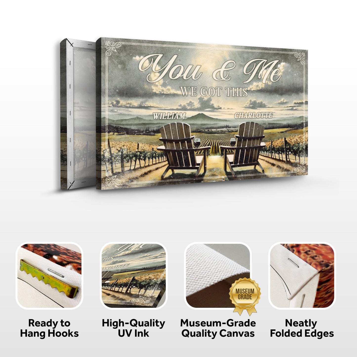 We Got This Couple Vineyard Canvas Wall Art