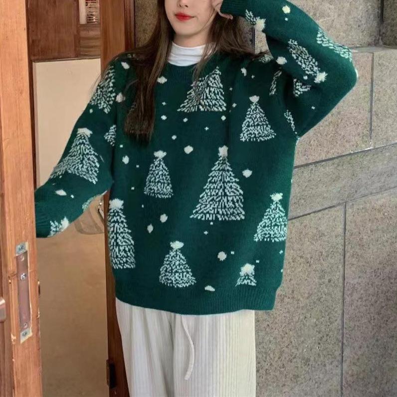 CozyGlow Christmas Tree Sweater – Stay Warm, Look Festive!