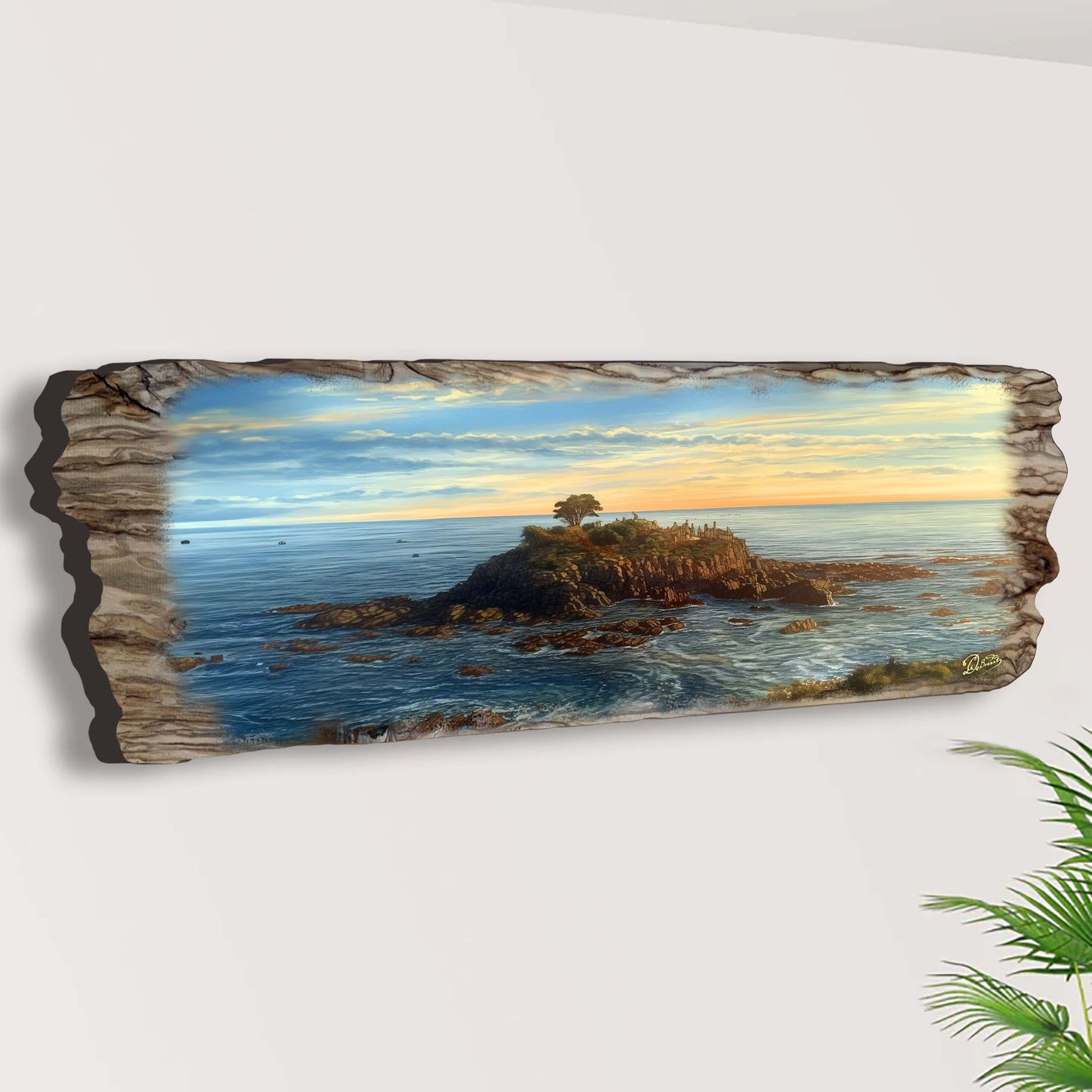 Ocean View Wood Wall Art - Coastal Seascape Decor
