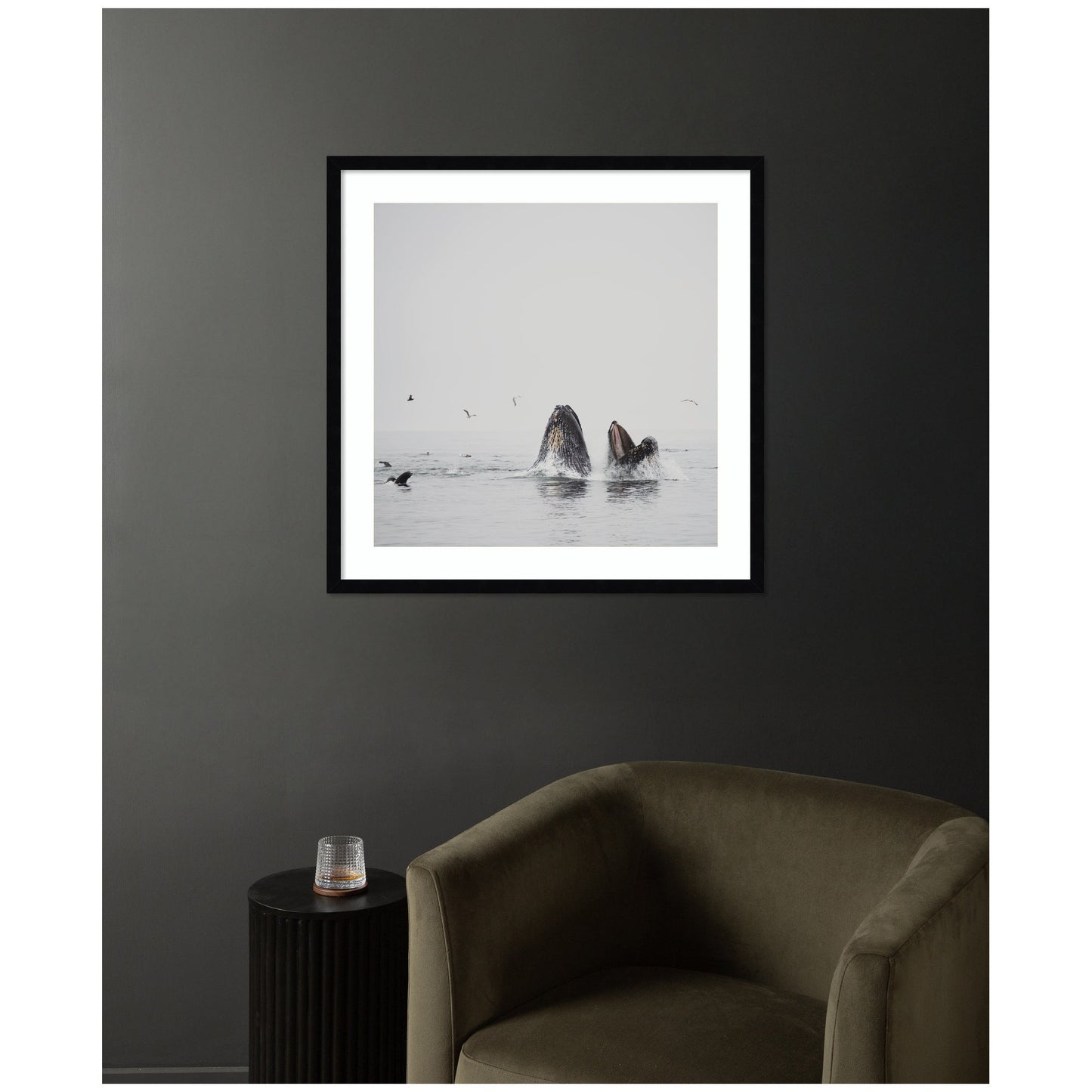 Humpback Whales No. 2 by Laura Evans Framed Wall Art Print