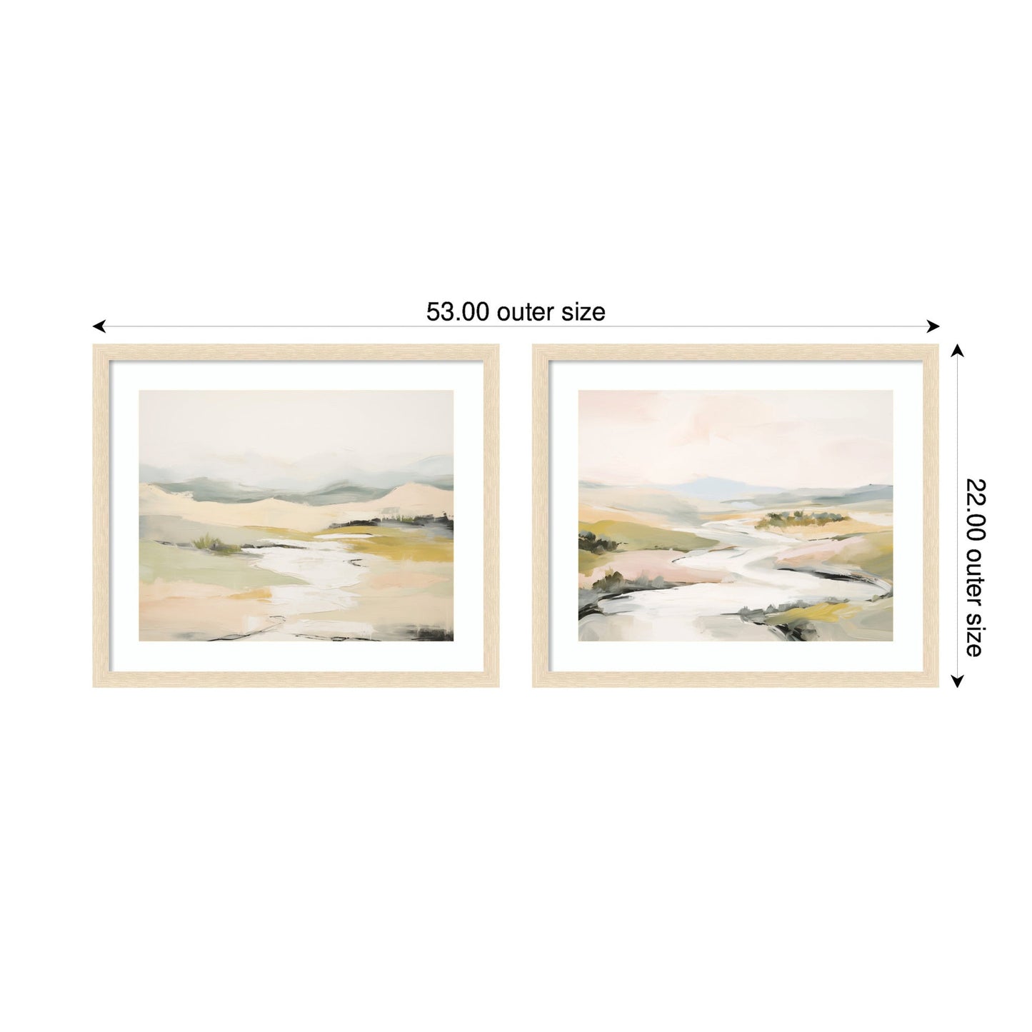 Tranquil Landscape Wall Art Set of 2 Prints