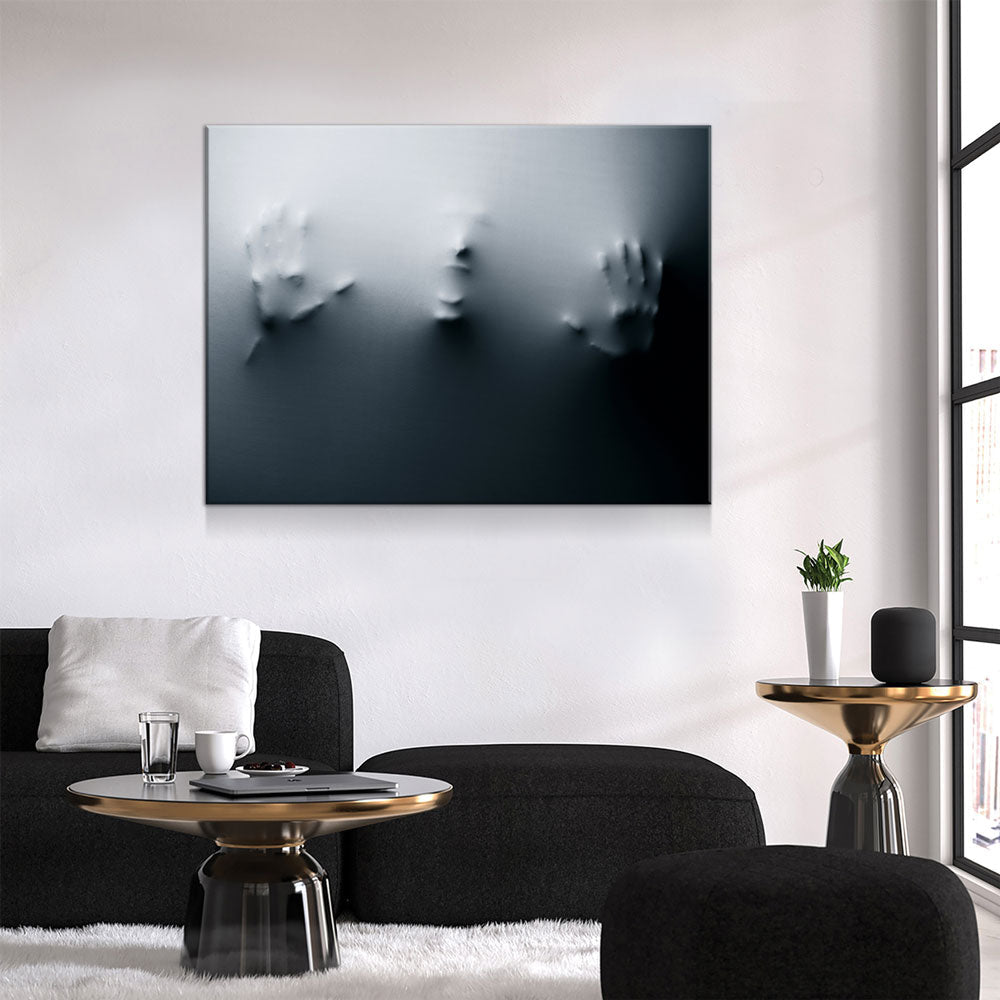Face In The Wall Canvas Wall Art, Halloween Horror Decor