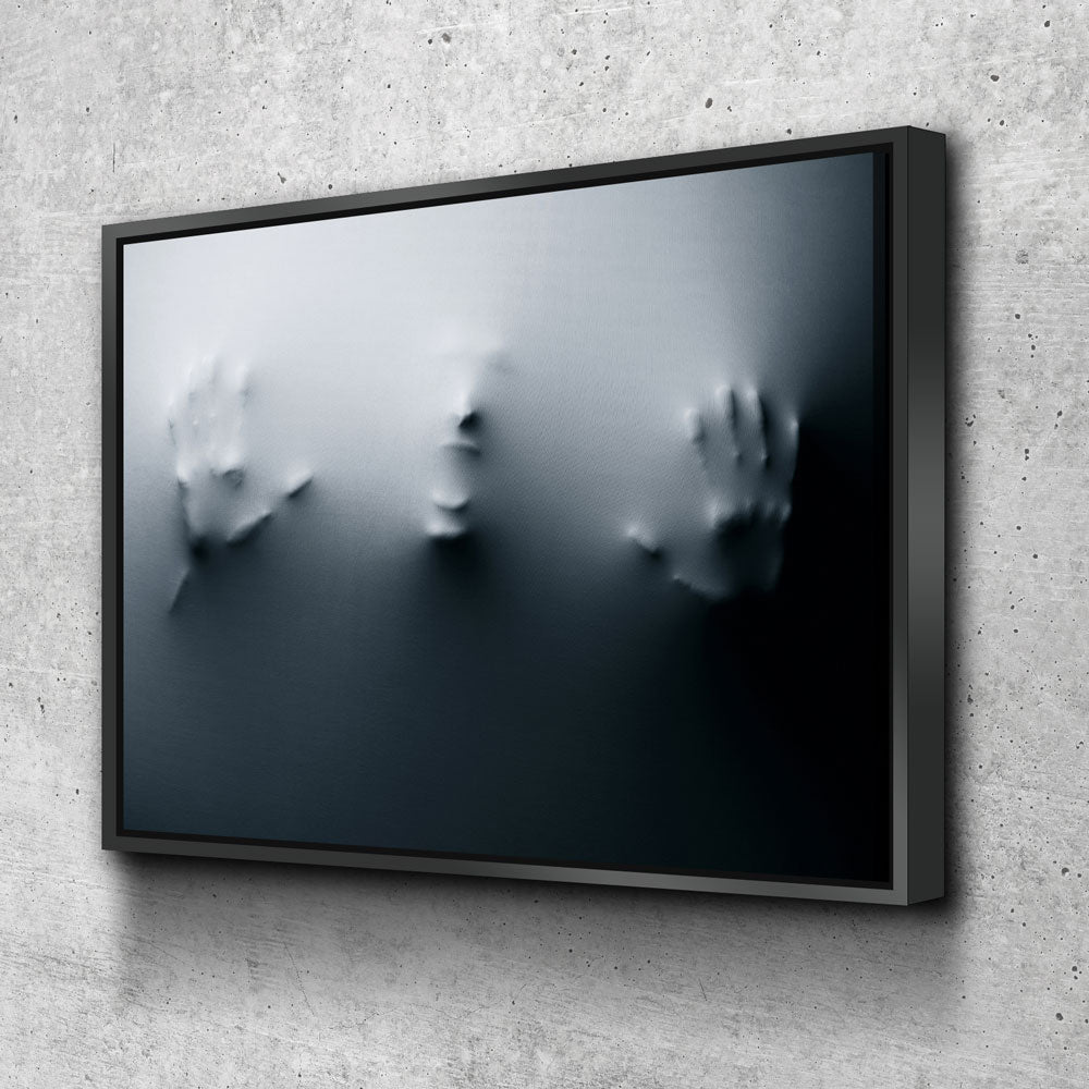 Face In The Wall Canvas Wall Art, Halloween Horror Decor