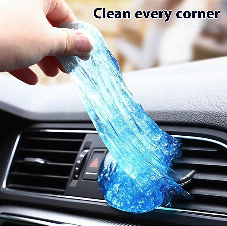 Reusable car interior dust removal gel in assorted colors