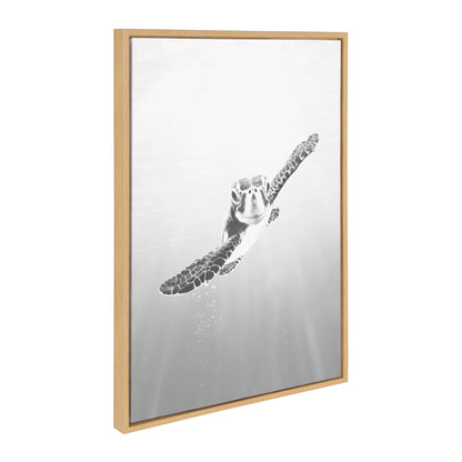 Sea Turtle Family Framed Canvas Art Set