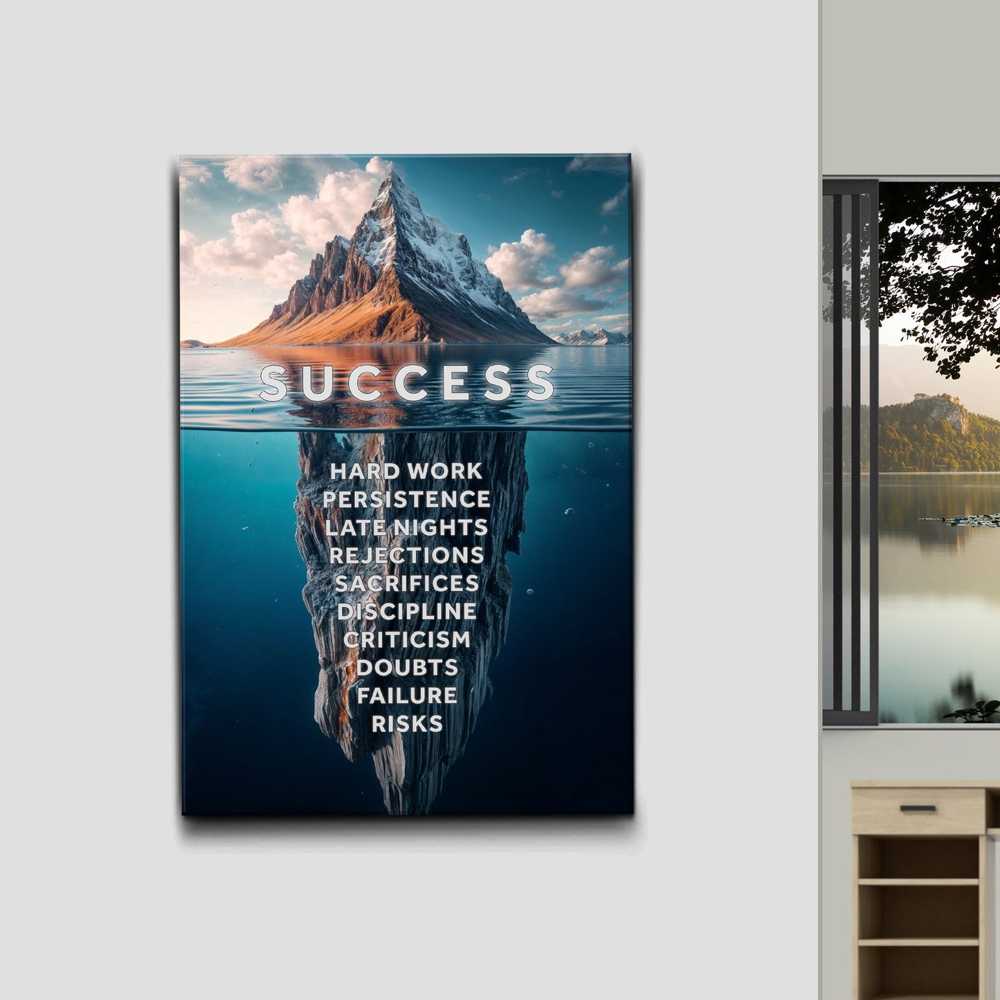 Foundations Motivational Canvas Wall Art