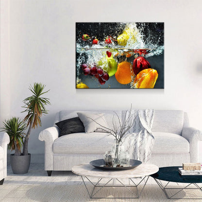 Fruit Splash Kitchen Canvas Wall Art