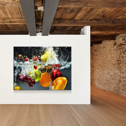 Fruit Splash Kitchen Canvas Wall Art