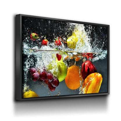 Fruit splash kitchen canvas wall art