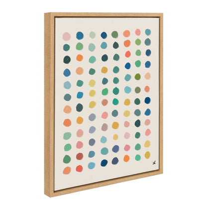 Sylvie Meditation 3 Framed Canvas by Kelly Knaga