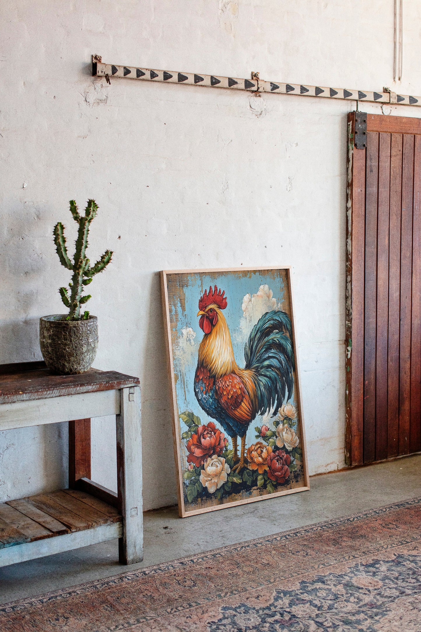 Rustic Rooster Reverie - Farmhouse Wall Art Print