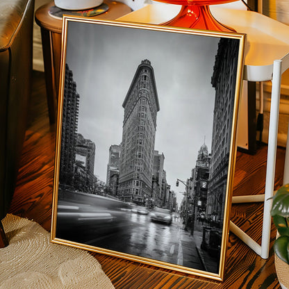 City heartbeat black and white cityscape wall art print in high contrast tones