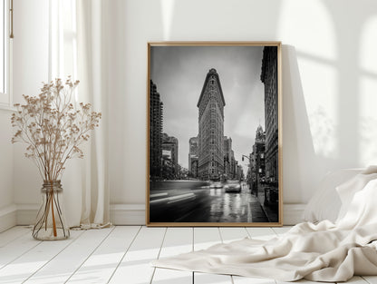 City Heartbeat Black and White Cityscape Wall Art