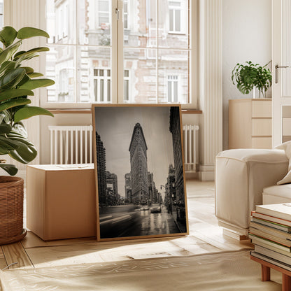 City Heartbeat Black and White Cityscape Wall Art