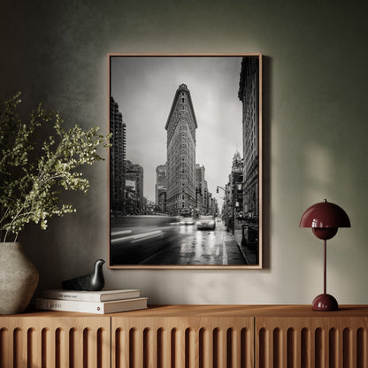 City Heartbeat Black and White Cityscape Wall Art