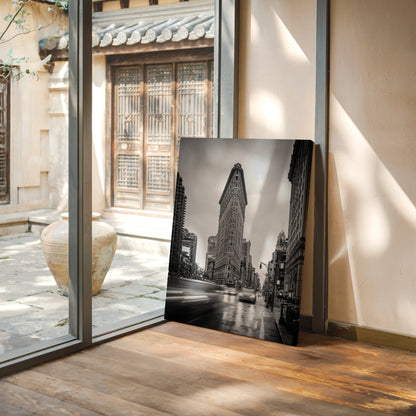 City Heartbeat Black and White Cityscape Wall Art