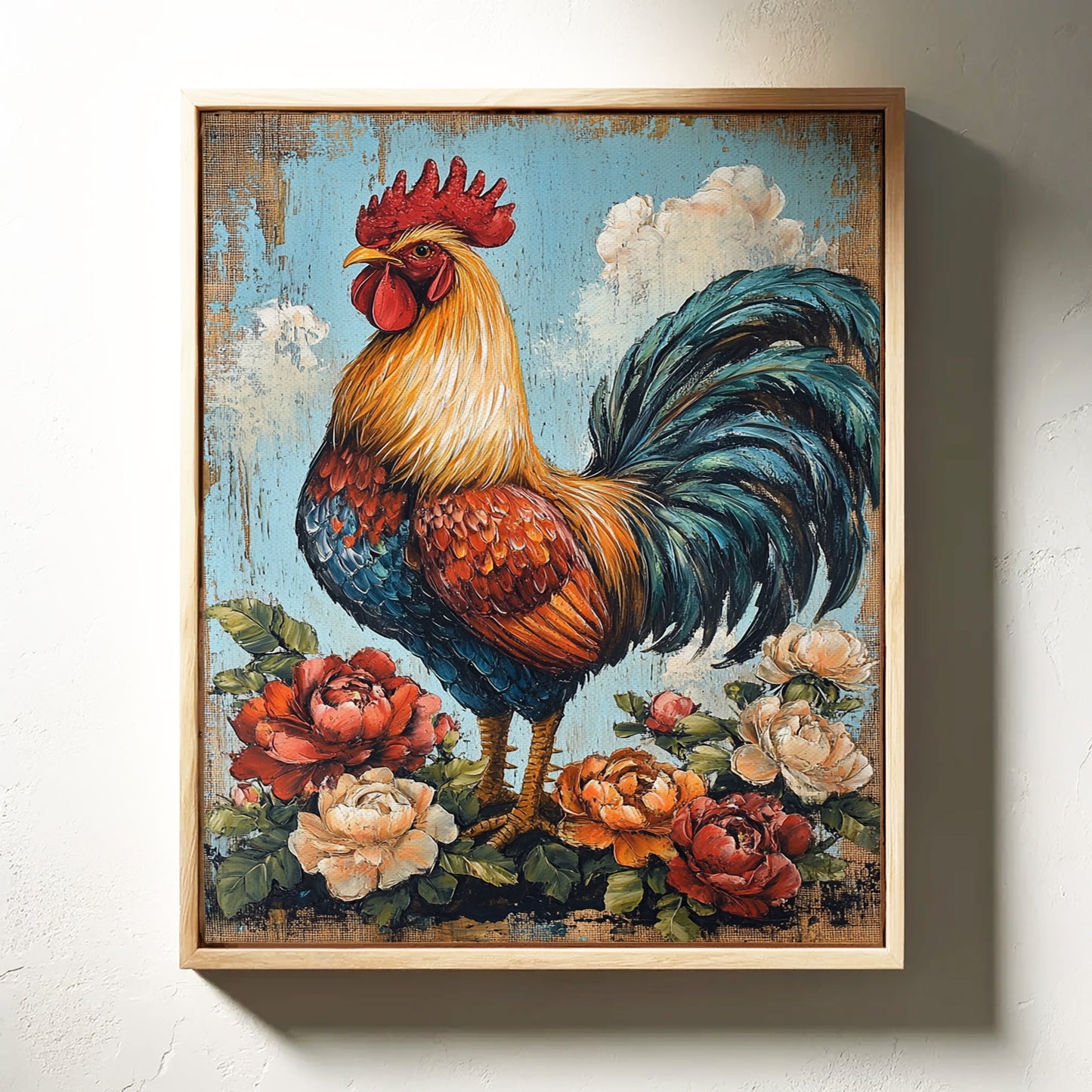 Rustic Rooster Reverie - Farmhouse Wall Art Print