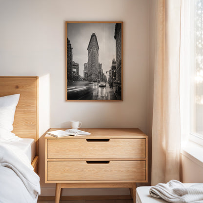 City Heartbeat Black and White Cityscape Wall Art