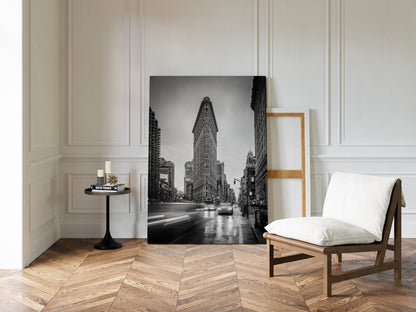City Heartbeat Black and White Cityscape Wall Art