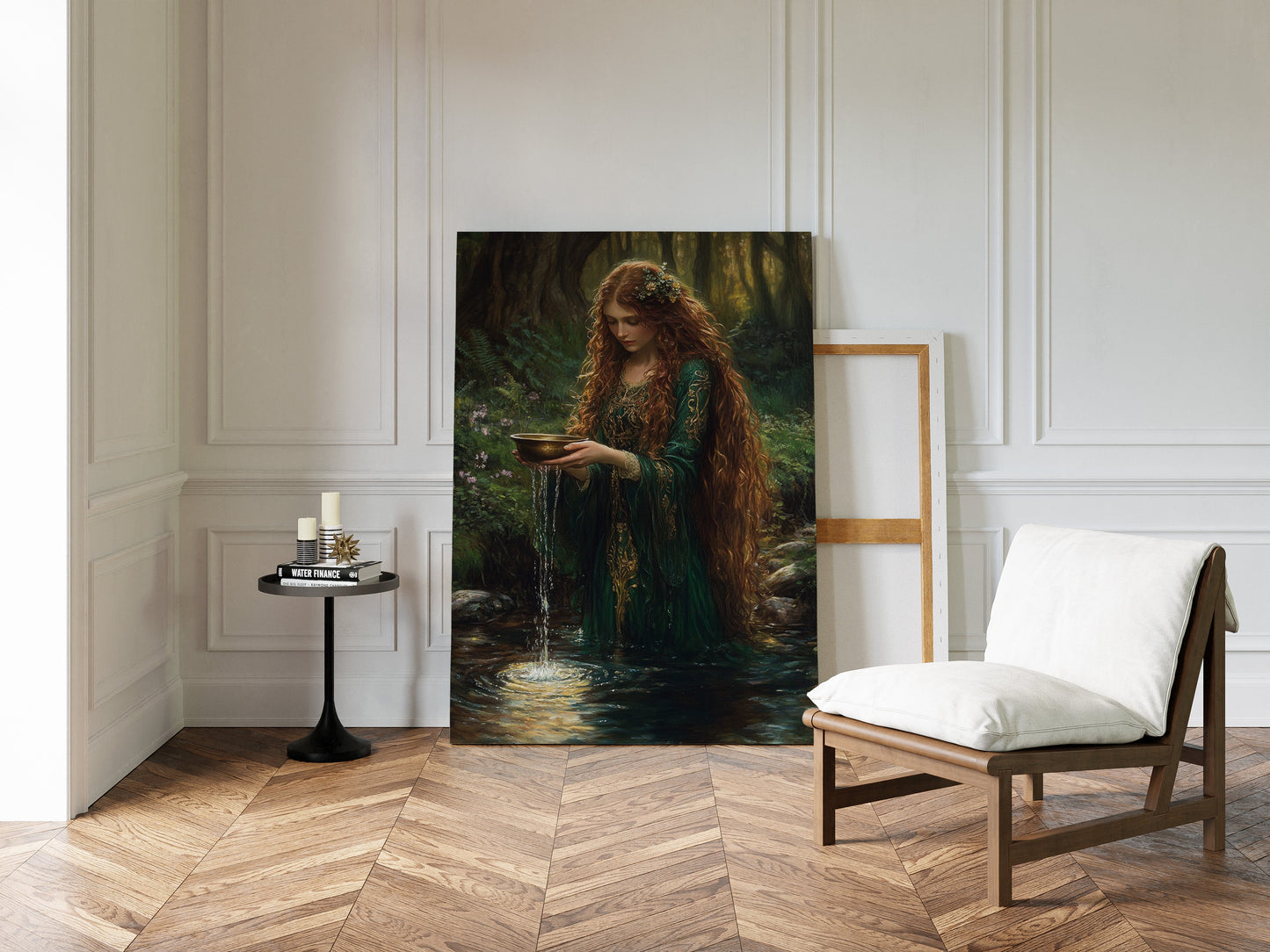 Glimmers in the Forest Stream Wall Art Print