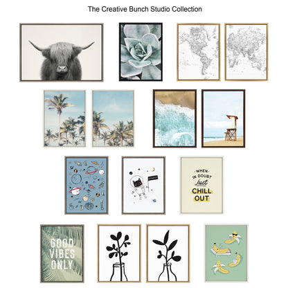 Coastal Ocean Waves Canvas Wall Art Set